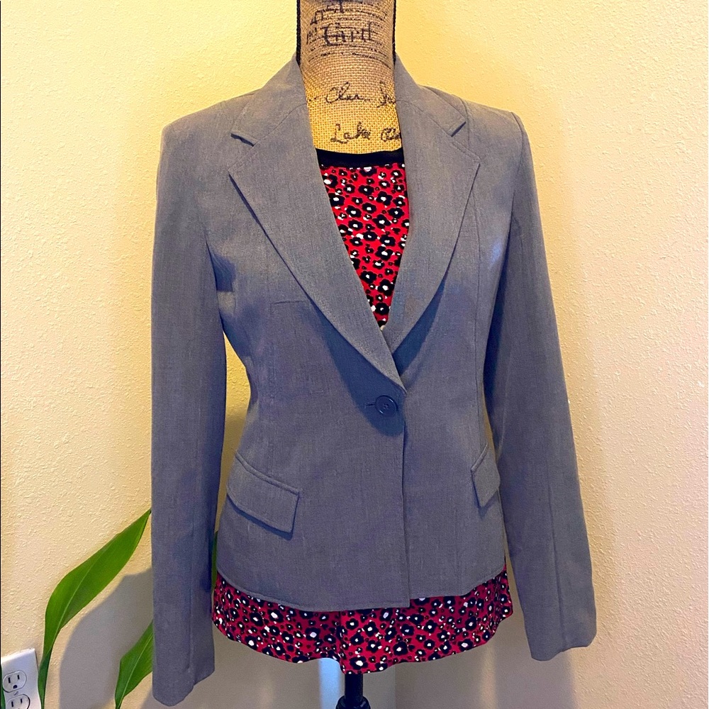 Express blazer suit jacket grey